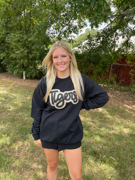 Commerce Tigers Custom Embroidered Sweatshirt