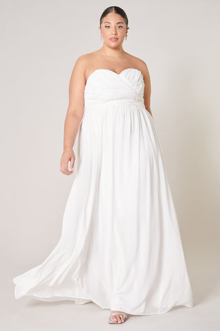 Beloved Ruched Sweetheart Convertible Dress Curve