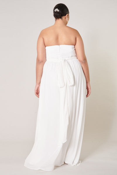 Beloved Ruched Sweetheart Convertible Dress Curve