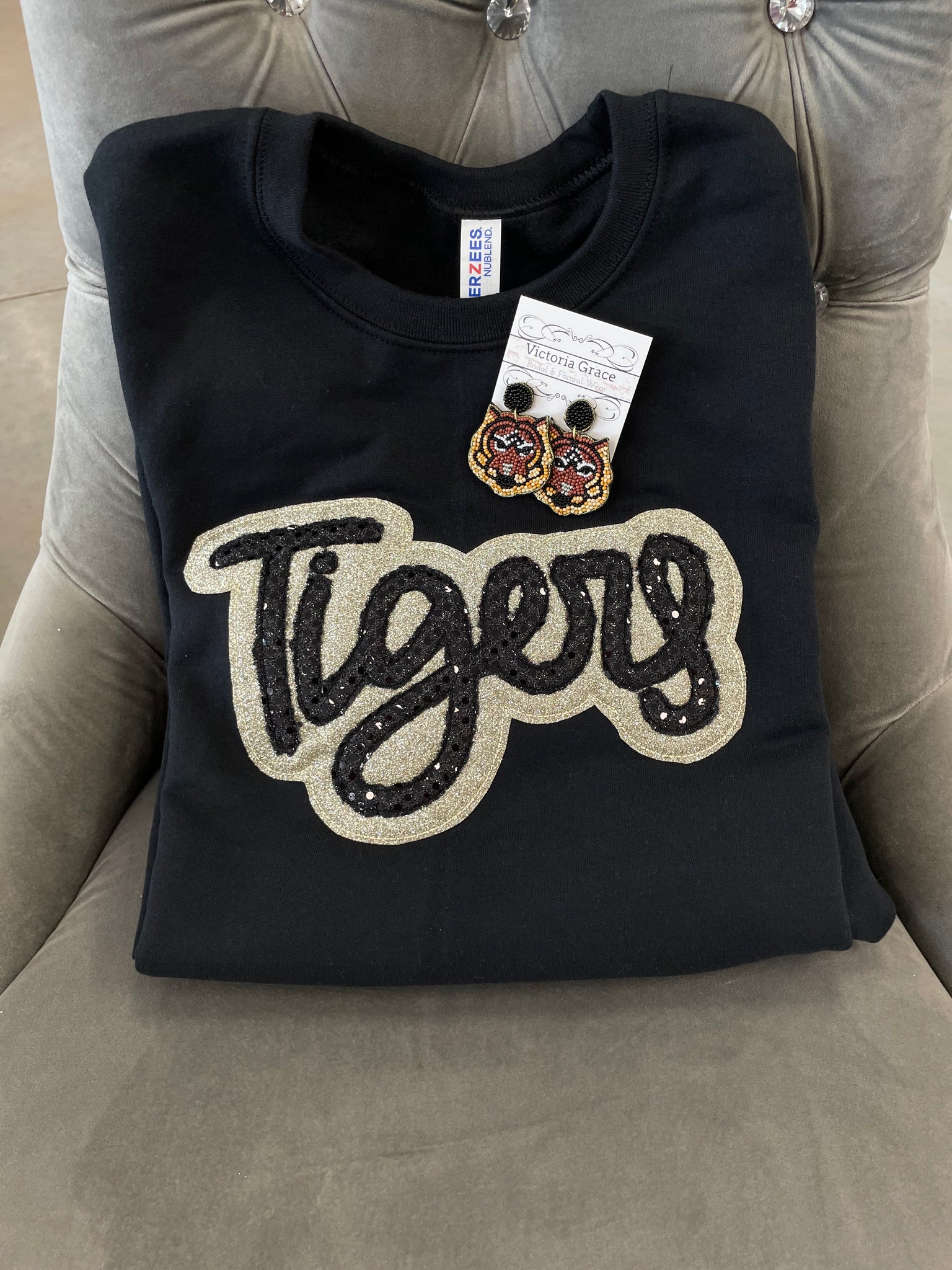 Commerce Tigers Custom Embroidered Sweatshirt