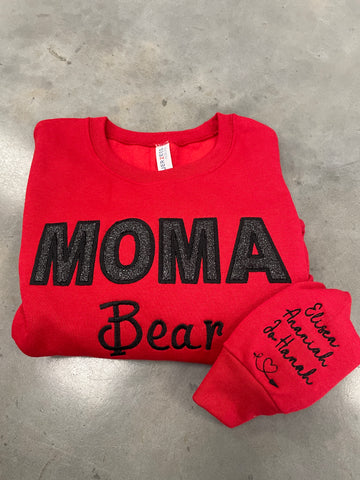 MOMA Bear Embroidered Sweatshirt