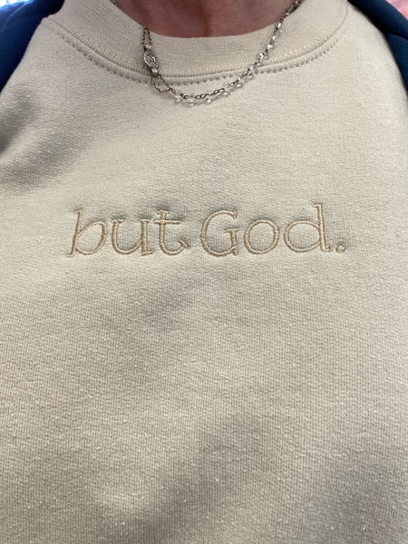 but God Embroidered Sweatshirt