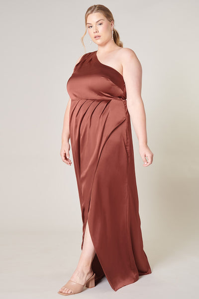 Prestige One Shoulder Maxi Dress Curve