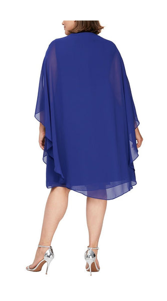 Devin Iris Cape Dress Style SL612806