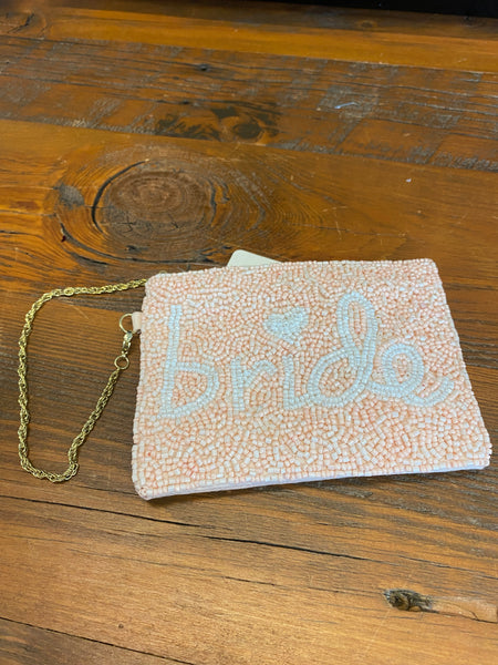 Bride Beaded Wristlet