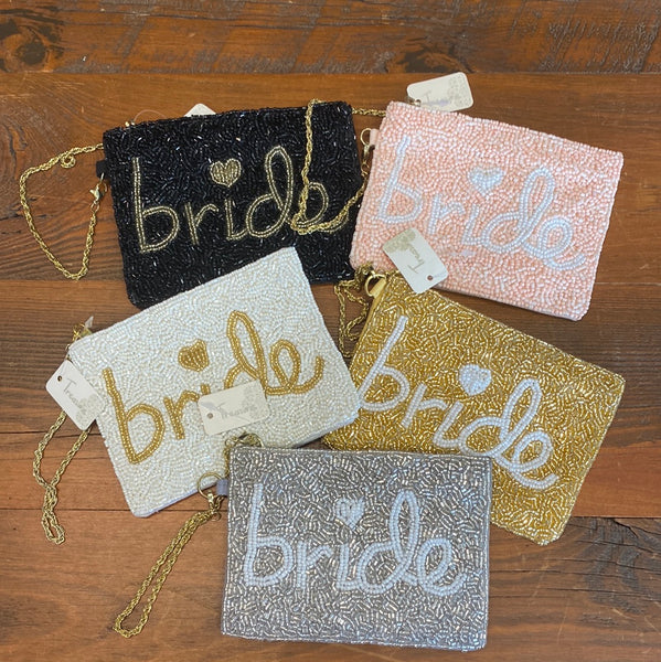 Bride Beaded Wristlet