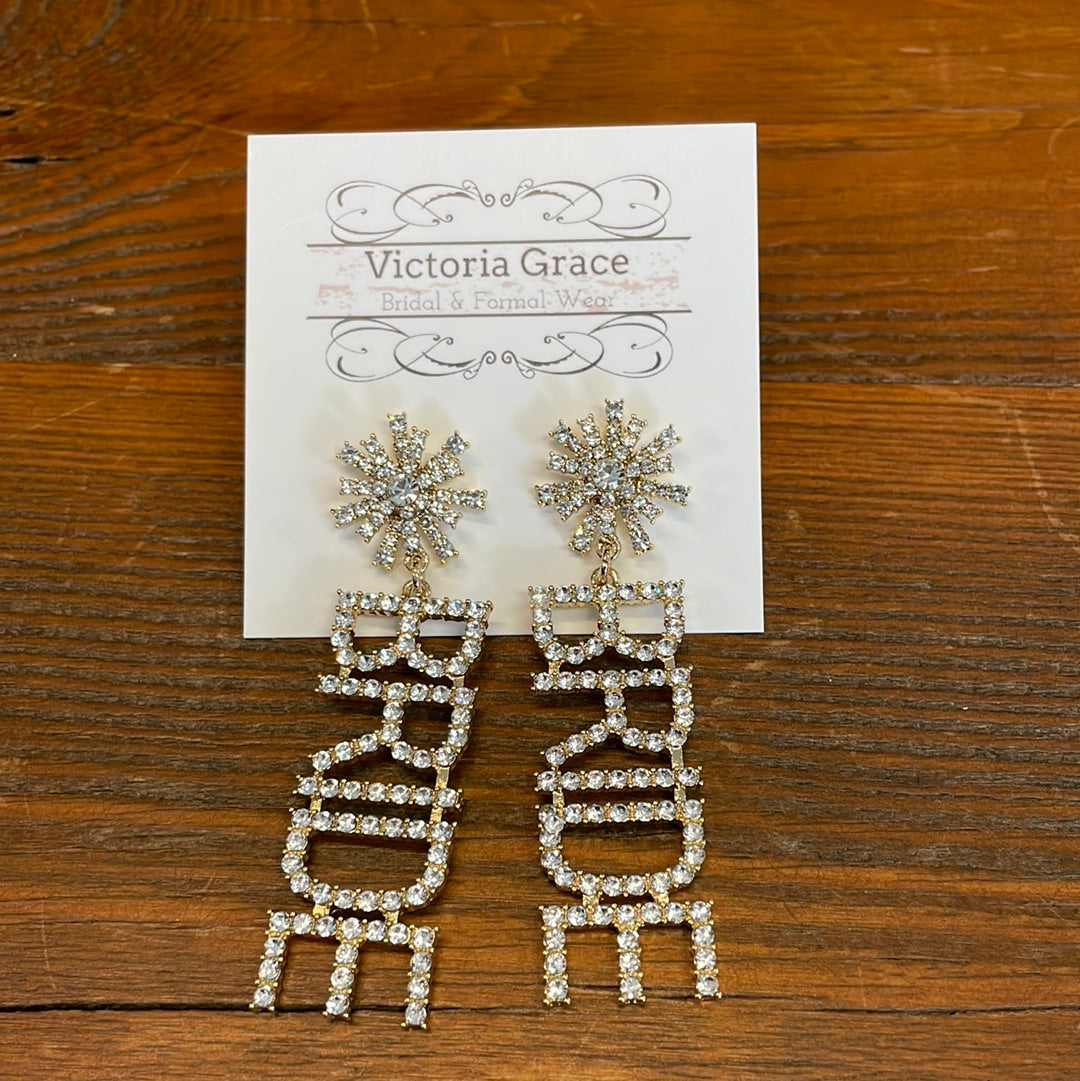 Bride Rhinestone Earrings