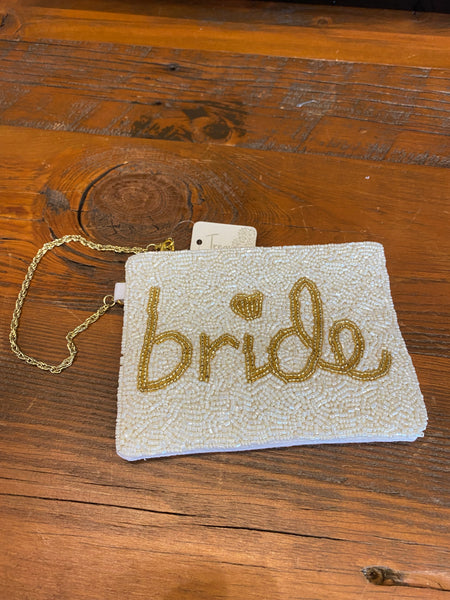 Bride Beaded Wristlet