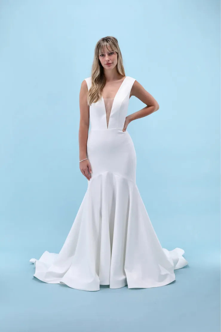 Carrafina Bridal Sz 12 Gown 4485