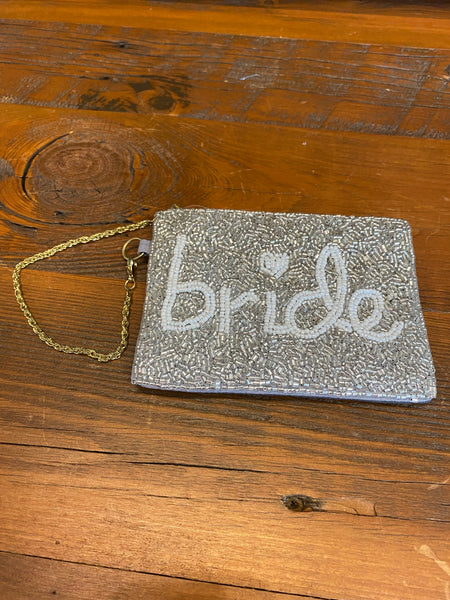 Bride Beaded Wristlet