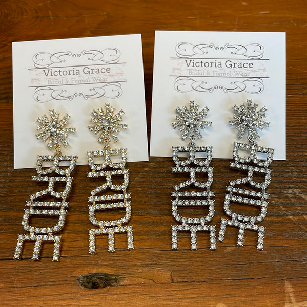 Bride Rhinestone Earrings