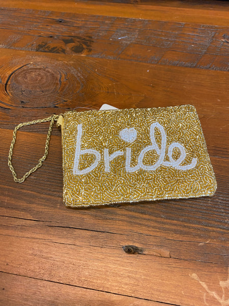 Bride Beaded Wristlet