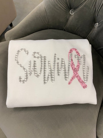 Survivor Applique Embroidered Sweatshirt