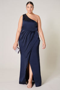 Prestige One Shoulder Maxi Dress Curve