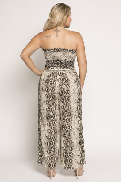 Breanna Snake print Jumpsuit