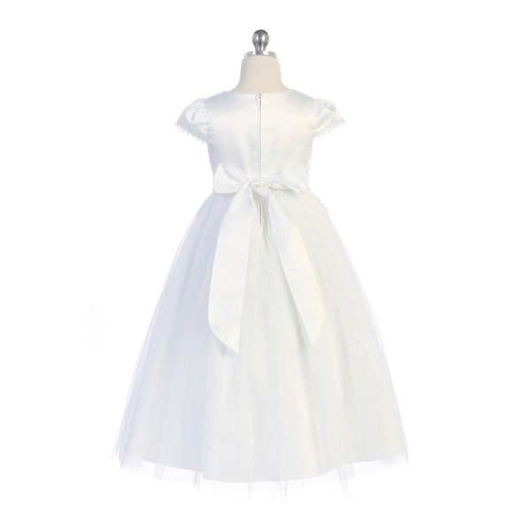 Flower Girl and Communion Dress White Size 4