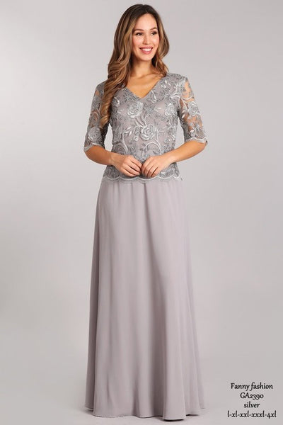 Fanny Fashion GA2390 Mother-of-the-Bride Long Formal Dress