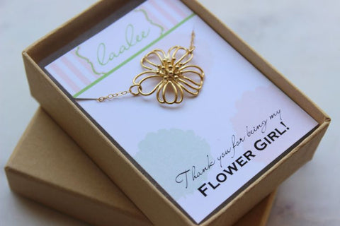 Flower Girl Necklace Filigree