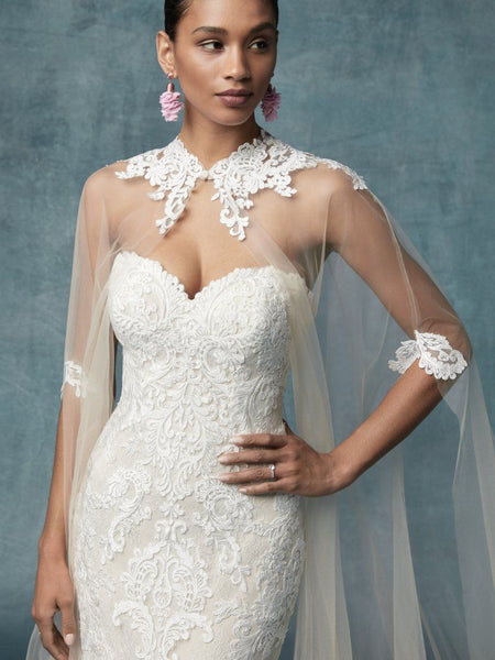 England Dawn Bridal Cape by Maggie Sottero