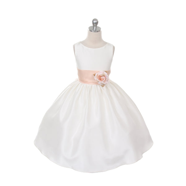 Flower Girl Poly Silk Dress