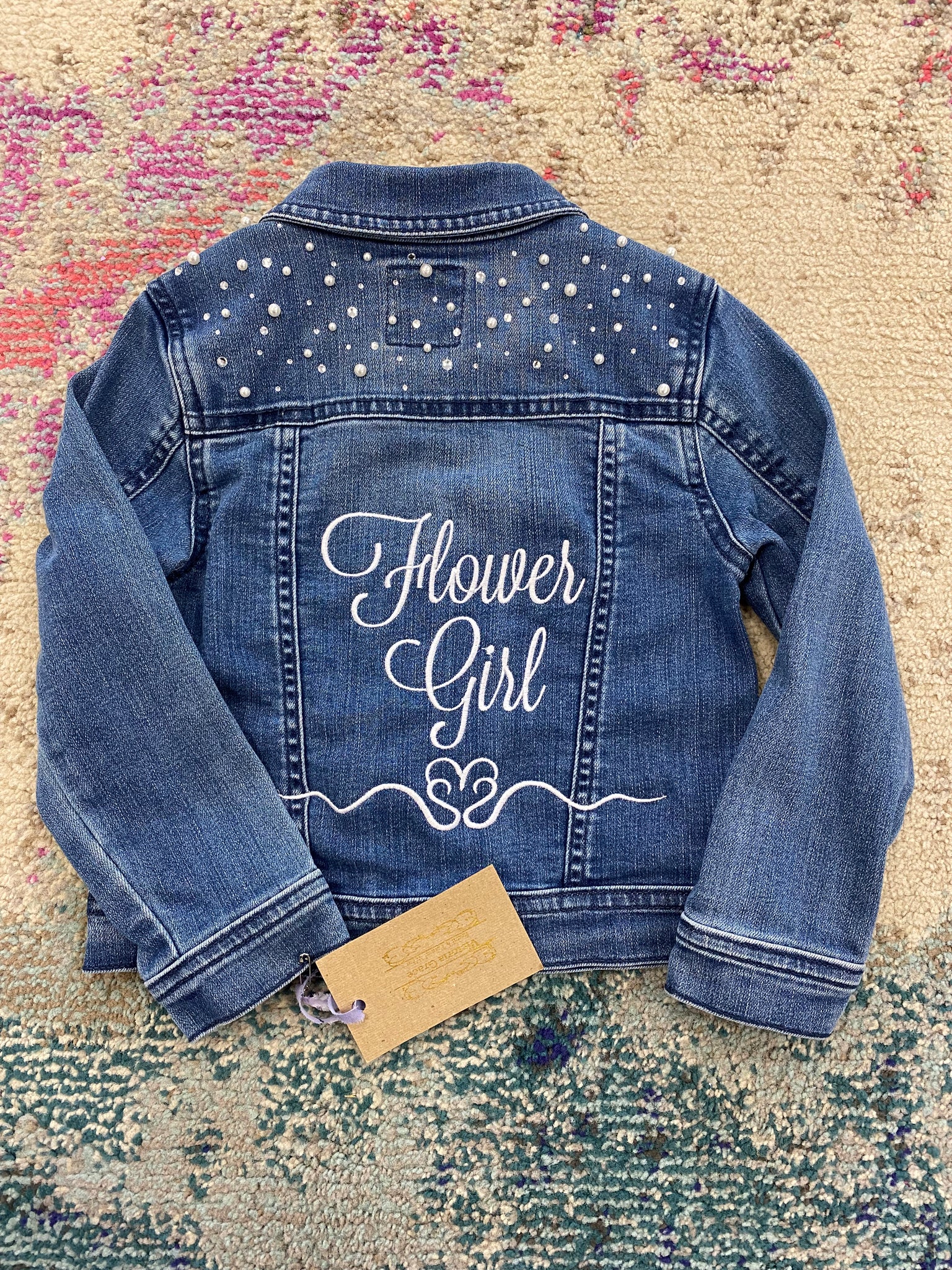 Flower Girl Denim Jacket