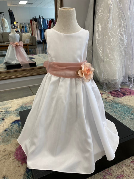 Flower Girl Poly Silk Dress