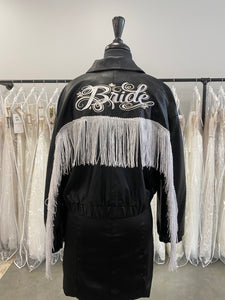 Bride Black Vegan Custom Jacket