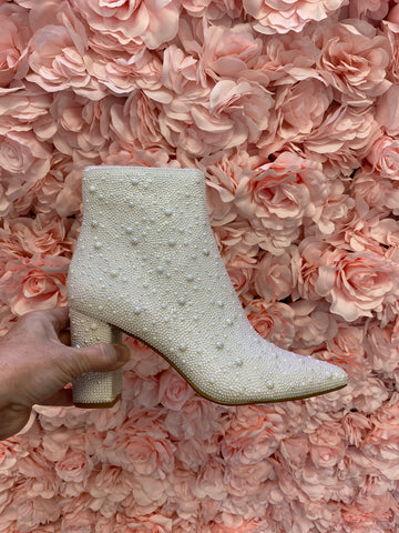 Betsey Johnson Cady Pearl Bootie